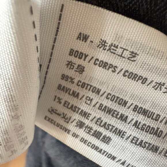 Abercrombie & Fitch Ultra High Rise Ankle Straight Jeans Black Wash Size 27 / 4R - Picture 16 of 16